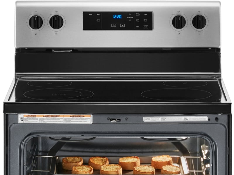 Bread broiling in open oven